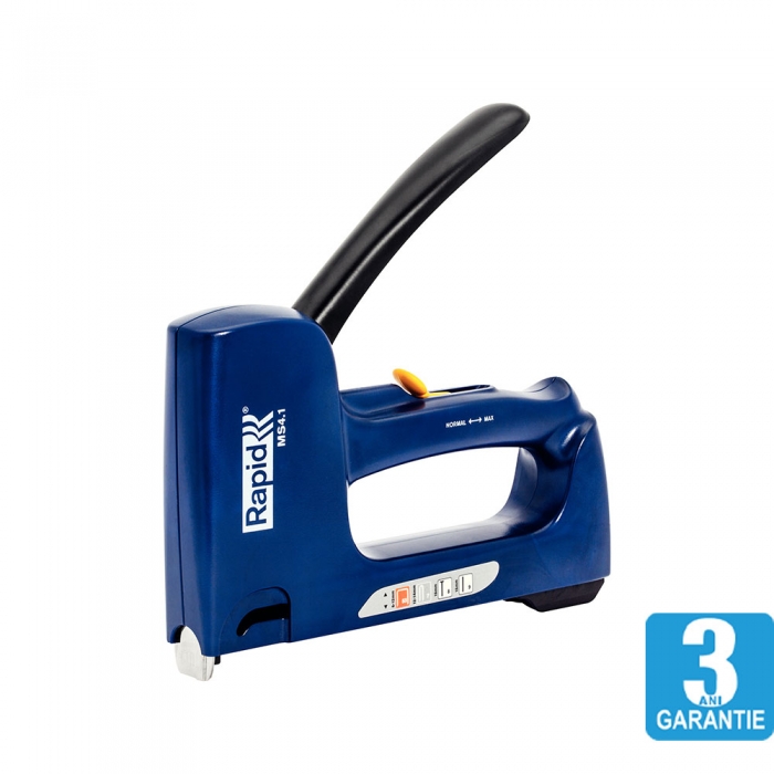Rapid Multitacker MS4.1 Staple Gun, 2-steps force adjuster, extended nose, staples 53/6-12 mm, cable staples 7/12-14, nails 8/15, pin 9/15, 3 year guarantee, made in Sweden 5000065 [2]