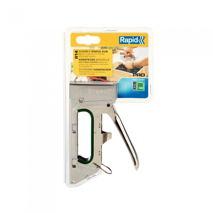 Rapid PRO R14E Staple Gun, staples 140/6-8 mm, 5 year guarantee, made in Sweden 5000066 [10]