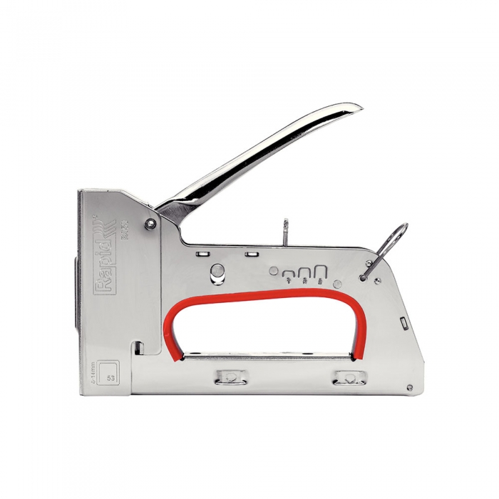 Capsator tacker Rapid PRO R353E kit cu servieta + 5000 capse, ajustare forta capsare in 3 trepte, capse 53/6-14 mm, include capse Rapid 53/6 (2500 buc/cutie) + capse Rapid 53/8 (2500 buc/cutie)-big
