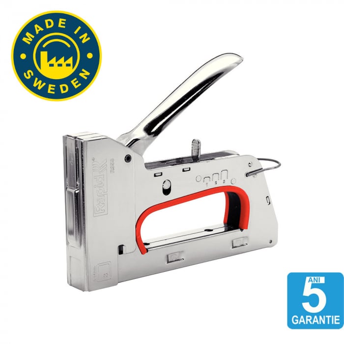 Capsator tacker Rapid PRO R353E, ajustare forta capsare in 3 trepte, capse 53/6-14 mm, 5 ani garantie, fabricat in Suedia 5000063 [2]