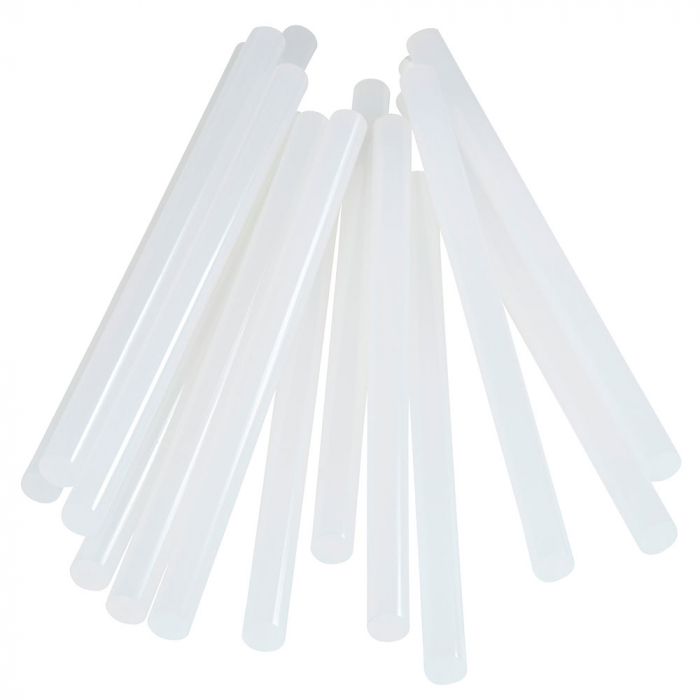 Baton silicon profesional Rapid PVC, Cabluri si Plastic, fixare si reparatii, transparent, Ø12mm x 190mm, baza EVA, 14 buc/blister 40107363-big