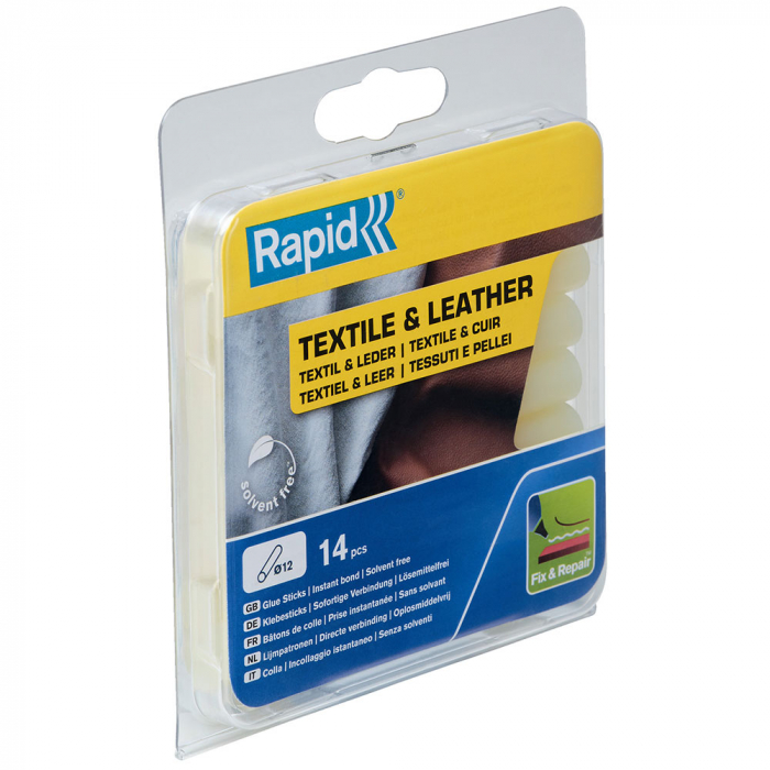 Baton silicon profesional Rapid Piele, Textile, galben, Ø12mm x 94mm, baza EVA, 14 buc/blister 5001416 [6]