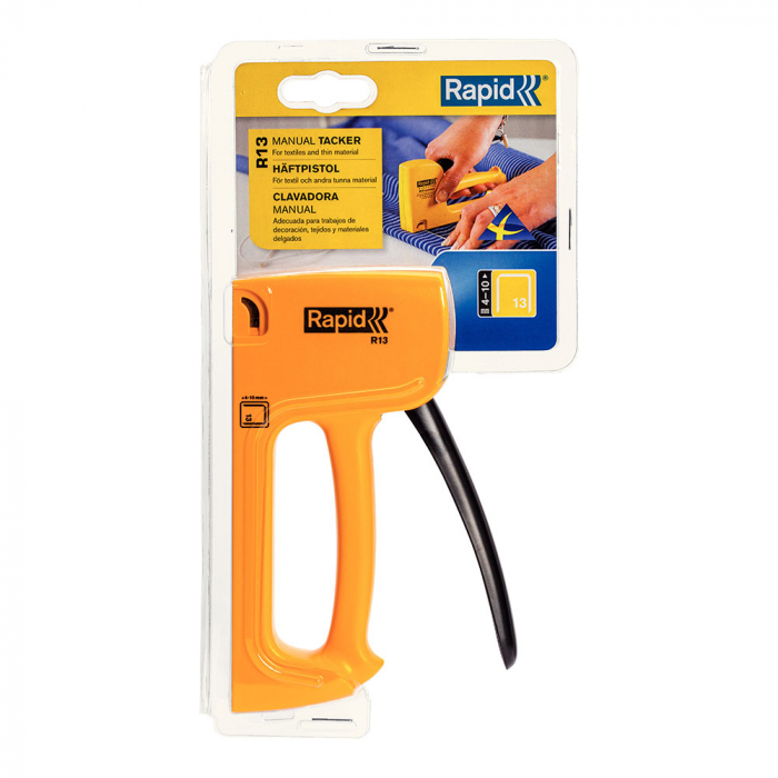 Rapid R13E Staple Gun, ergonomic, staples 13/4-10 mm, 3 year guarantee, 5000057 [16]