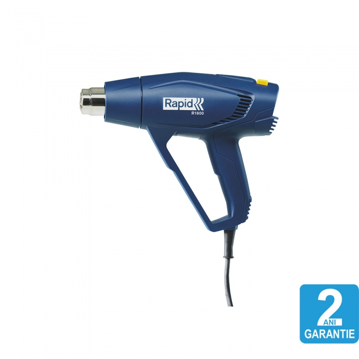 Suflanta aer cald Rapid R1800 kit cu servieta, putere 1800 W, debit 450 l/min, reglare debit aer in 2 trepte, temperatura 300°C/550°C, protectie la supra incalzire 5001350-big