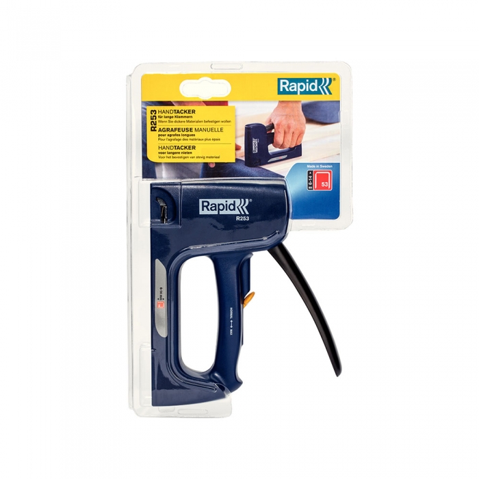 Capsator tacker Rapid R253E, reglare forta capsare, capse 53/6-14 mm, 3 ani garantie, fabricat in Suedia 5000062-big