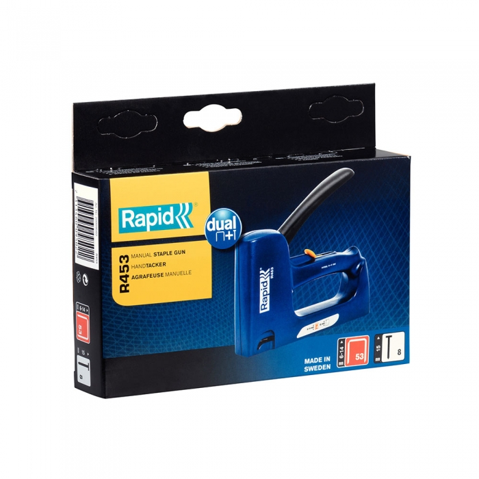 Capsator tacker Rapid R453E Dual, reglare forta capsare, capse 53/6-14 mm, cuie 8/15, 3 ani garantie, 20009502 [9]