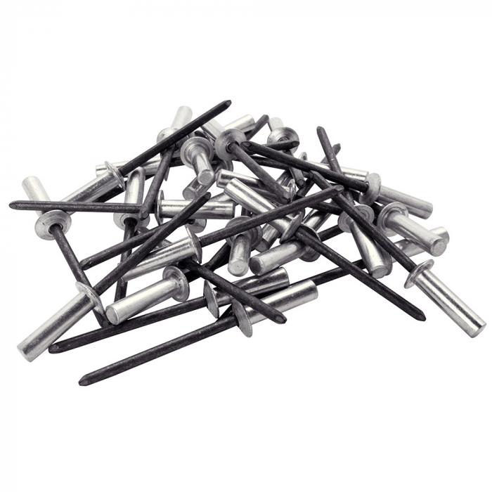 Rapid Waterproof rivet diameter 3.2mm x 8mm, aluminium, HSS metal drill bit included, 50 pcs/set 5000399 [9]