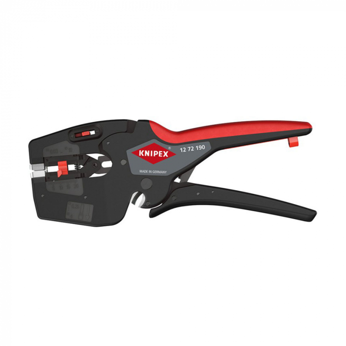 Wire strippers and stripping tools, NexStrip, precision multi tool for electricians, 190 mm, KNIPEX 1272190-big