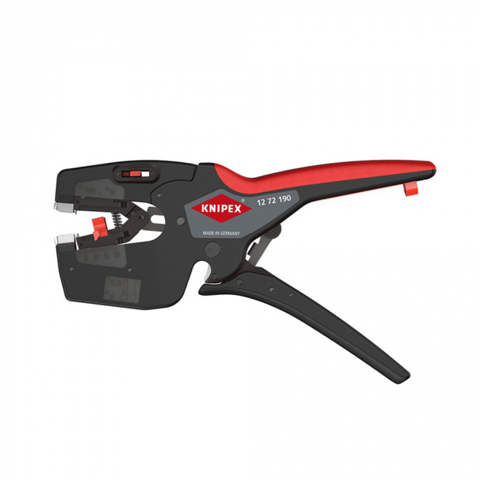 Wire strippers and stripping tools, NexStrip, precision multi tool for electricians, 190 mm, KNIPEX 1272190-big