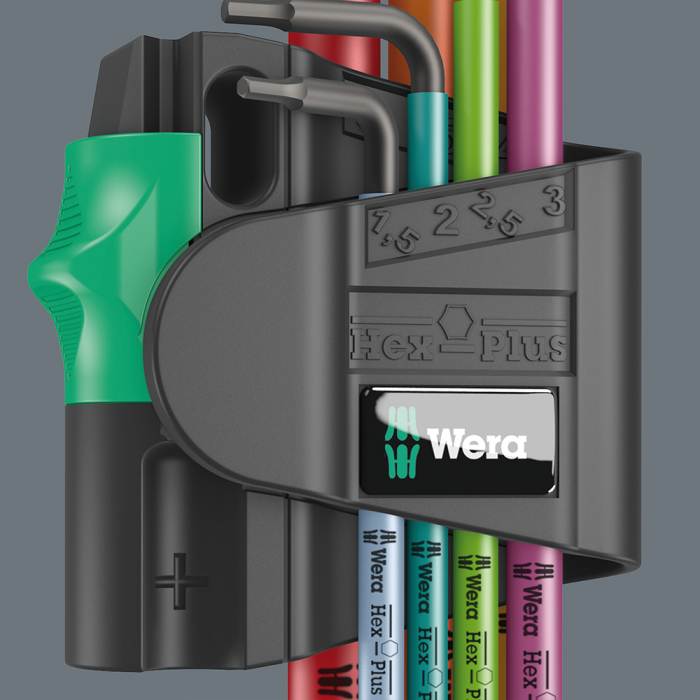 Set 9 x Metric Wera TORX hexagon Metric keys L shape anti-corrosion protection multicolor 05022089001 [6]