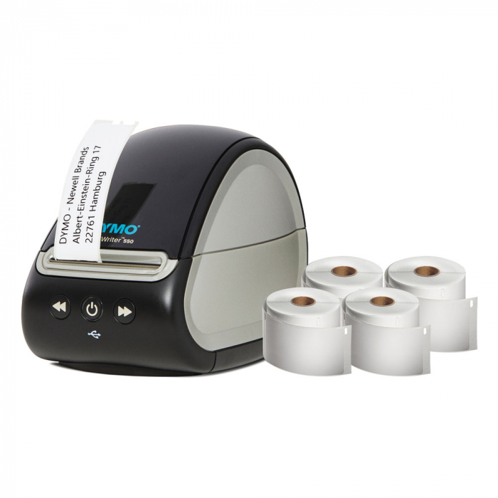 Set Aparat etichetare LabelWriter 550, senzor recunoastere eticheta, aparat de etichetat, priza EU 2112722-big