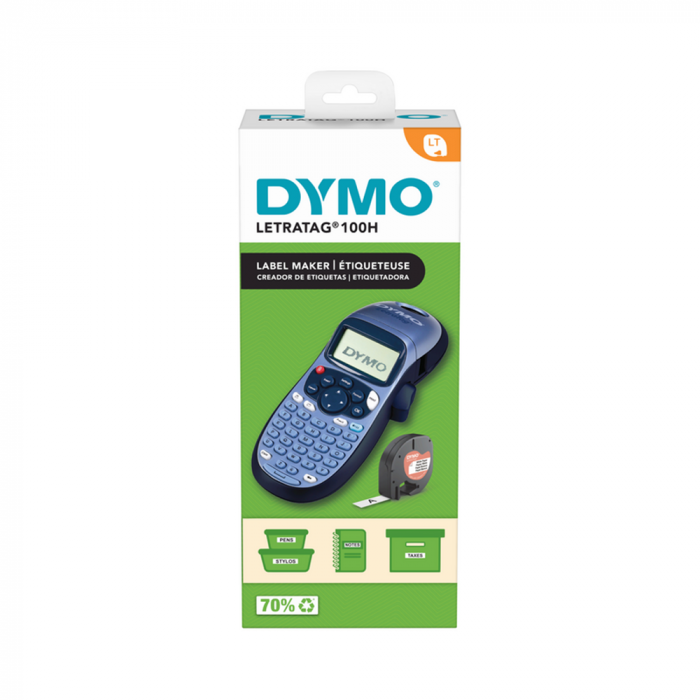 Set Etichetator DYMO LetraTag LT-100H ABC etichete haine LetraTag Iron-On si o banda hartie [25]