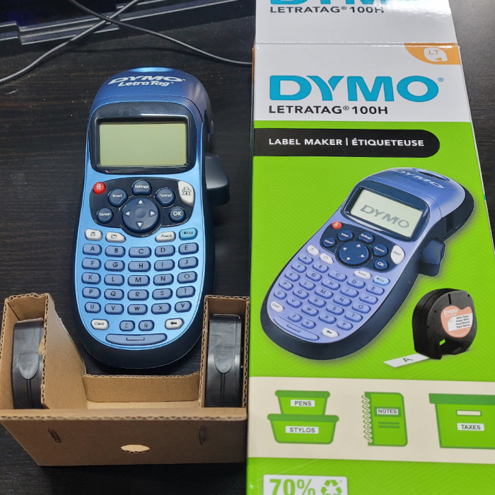 Set Etichetator DYMO LetraTag LT-100H ABC etichete haine LetraTag Iron-On si o banda hartie [2]