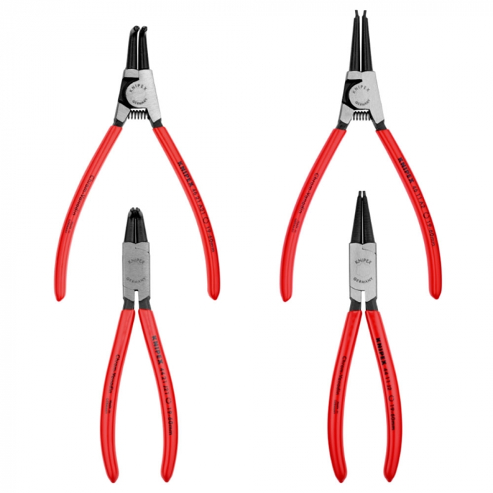 Set KNIPEX, 4 x clesti pentru inele de siguranta in husa durabila din poliester, inginerie de precizie, 170-180mm, 00 19 56 [2]
