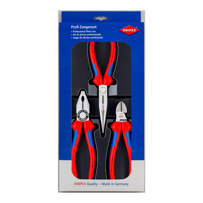 Set KNIPEX, 3 x scule universale, manere multicomponente, 160-200mm 00 20 11 [11]