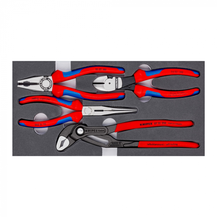 Set Knipex, 4 x cleste pentru utilizari frecvente, instalatori, electricieni, 180-250mm 002001V15 [7]