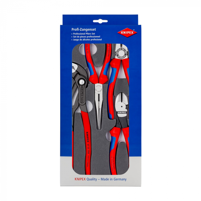 Set Knipex, 4 x cleste pentru utilizari frecvente, instalatori, electricieni, 180-250mm 002001V15 [8]