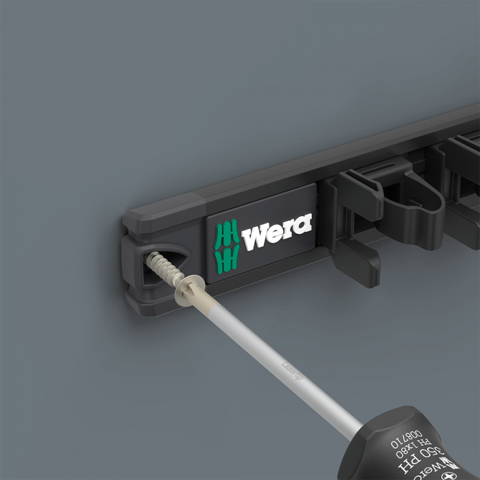 Wera Magnetic Rail 9611 for 9 Kraftform Series Screwdrivers 30 x 400 mm 05136414001 [4]
