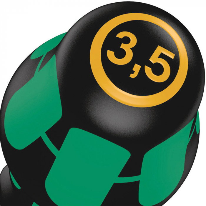 Surubelnita electrician Wera 334 SK dreapta 1.2 x 7.0 x 6 x 10 x 125 x 105 cap Lasertip maner verde antirostogolire 05007675001 [2]