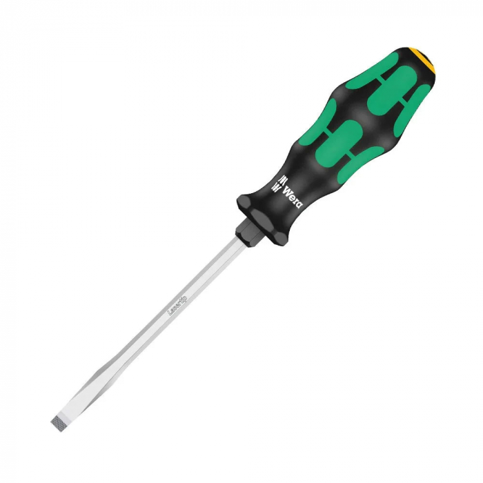 Surubelnita electrician Wera 334 SK dreapta 1.2 x 7.0 x 6 x 10 x 125 x 105 cap Lasertip maner verde antirostogolire 05007675001 [10]