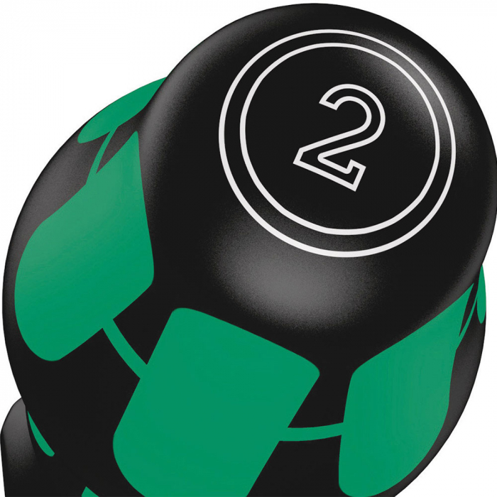 Surubelnita electrician Wera 355 SK Pozidrive PZ2 6 x 10 x 100 x 105 cap Lasertip maner verde antirostogolire 05009342001 [2]