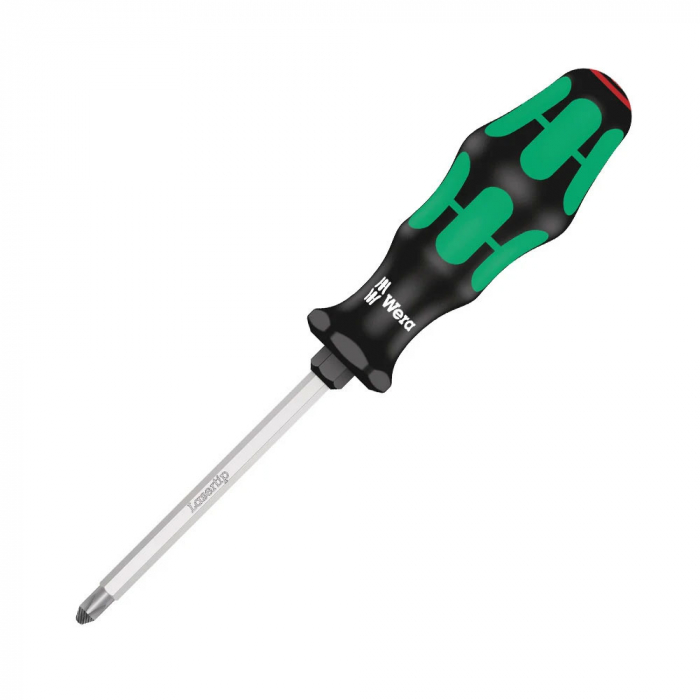Wera Electrician Screwdriver 350 SK PH2 6 x 10 x 100 x 105 with Lasertip green anti-roll handle 05008752001 [10]