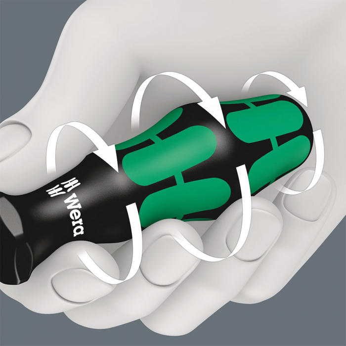 Wera Universal Screwdriver 367 TORX TX7 3.5 x 60 x 70 corrosion protection green anti-roll handle 05028002001 [8]