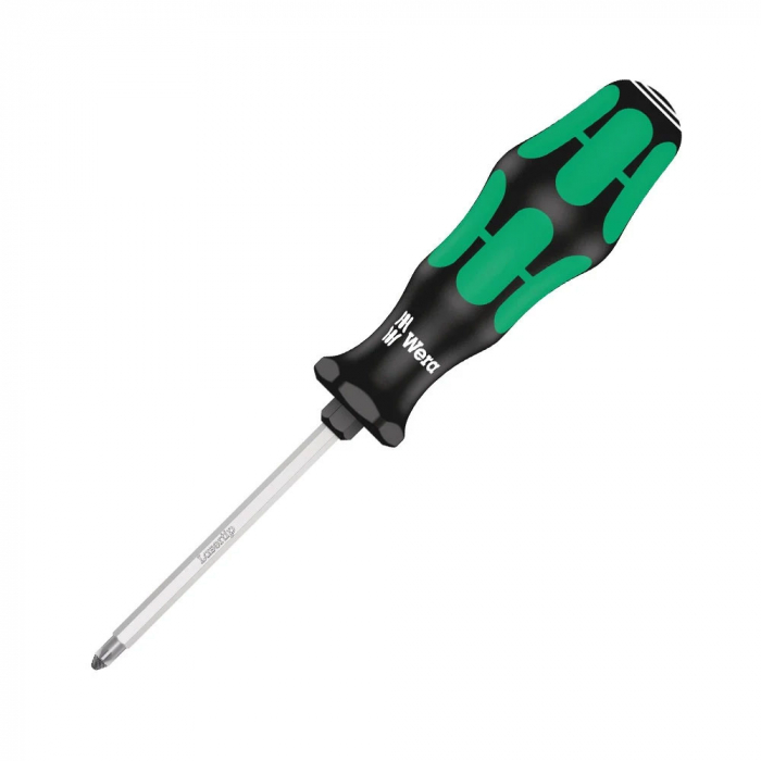 Surubelnita electrician Wera 355 SK Pozidrive PZ1 5 x 8 x 80 x 98 cap Lasertip maner verde antirostogolire 05009341001 [10]