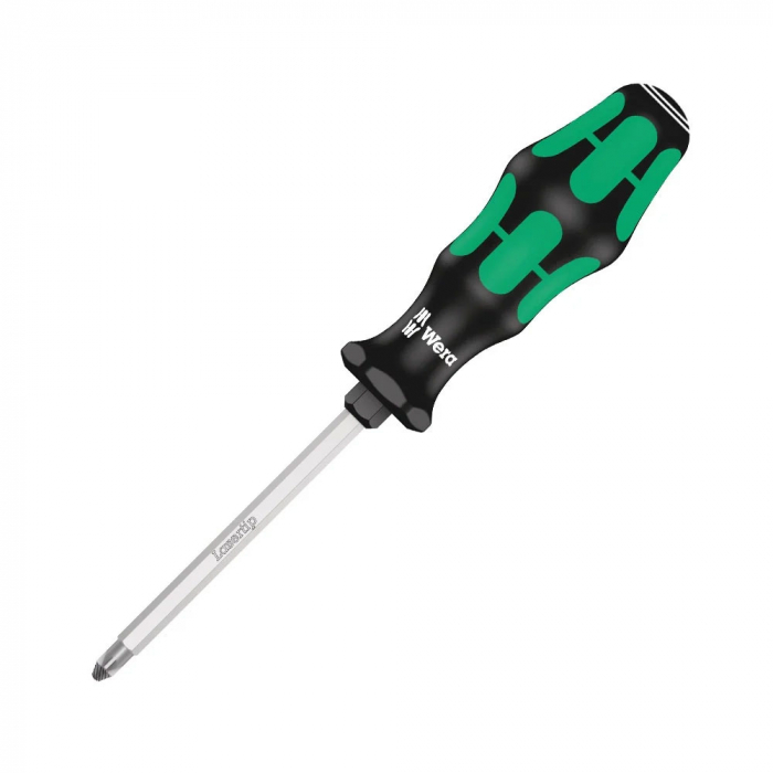 Surubelnita electrician Wera 355 SK Pozidrive PZ2 6 x 10 x 100 x 105 cap Lasertip maner verde antirostogolire 05009342001 [10]