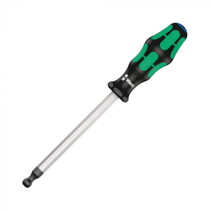 Surubelnita Hexagonala Wera 352 imbus 10.0 x 150 x 112 cap Sferic cu protectie anticoroziva maner verde antirostogolire 05022830001 [10]