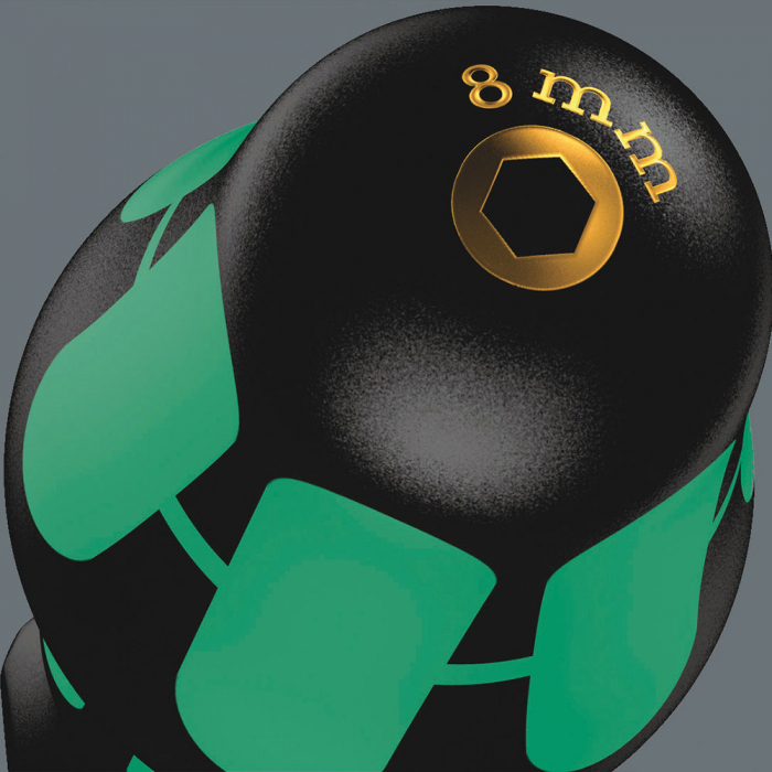 Surubelnita Wera 395 HO 5.5 x 90 x 98 Cap Tubular Hexagonal maner verde antirostogolire 05029461001 [2]