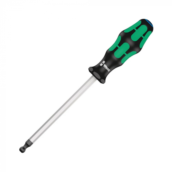 Wera Hexagon Screwdriver 352 Hex 8.0 x 150 x 112 Ball End with corrosion protection green anti-roll handle 05022825001 [10]