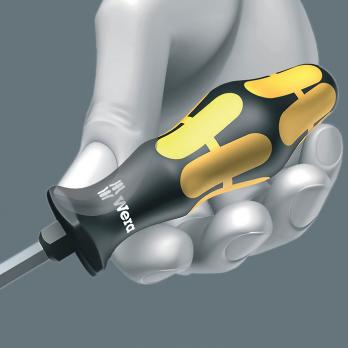 Wera Impact Screwdriver 932 AS slotted 1.0 x 5.5 x 6 x 10 x 113 x 105 corrosion protection yellow anti-roll handle 05018301001 [7]