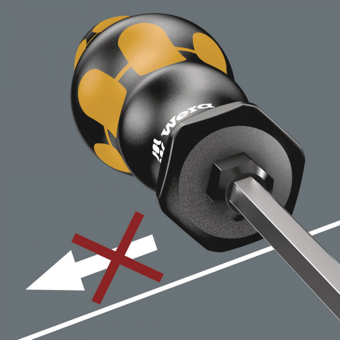 Surubelnita Impact WERA 932 AS dreapta 1.2 x 7.0 x 6 x 10 x 138 x 105 protectie anticoroziva maner galben antirostogolire 05018302001 [8]