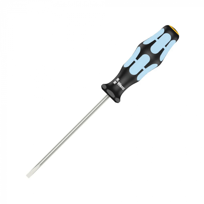 Wera Stainless Steel Screwdriver 3335 slotted 0.6 x 3.5 x 3.5 x 100 x 81 INOX gray-blue anti-roll handle 05032002001 [8]