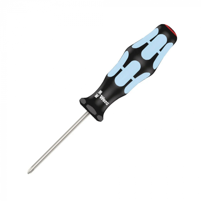 Wera Stainless Steel Screwdriver 3350 PH0 3.0 x 60 x 81 INOX gray-blue anti-roll handle 05032020001 [8]