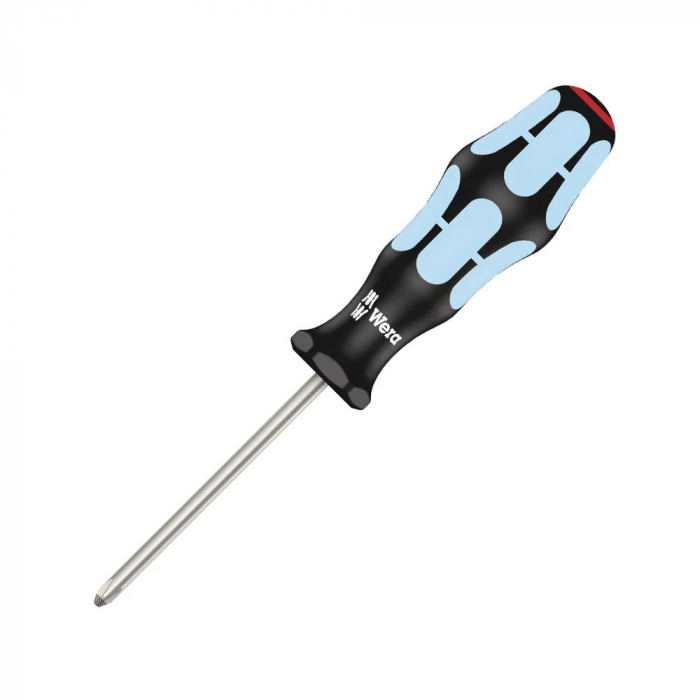 Wera Stainless Steel Screwdriver 3350 PH1 4.5 x 80 x 98 with Lasertip INOX gray-blue anti-roll handle 05032021001 [8]