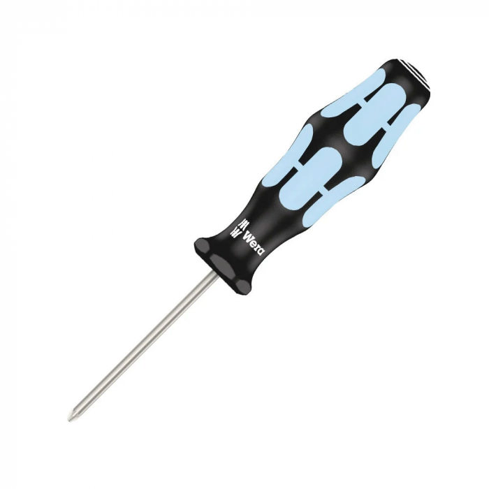 Wera Stainless Steel Screwdriver 3355 PZ0 Pozidrive 3.0 x 60 x 818 gray-blue anti-roll handle 05032030001 [9]