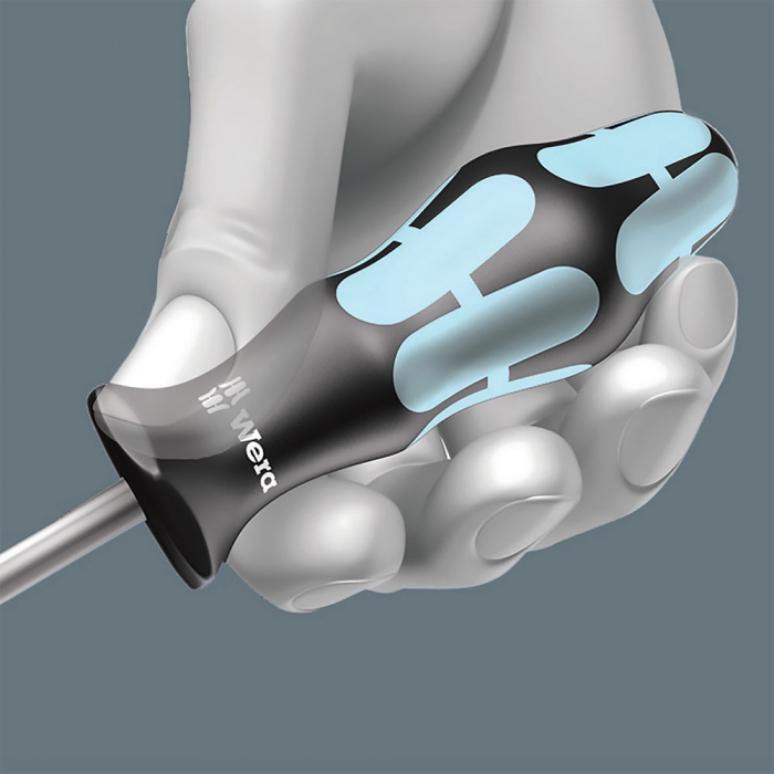 Wera Stainless Steel Screwdriver 3367 TORX TX27 5.5 x 115 x 105 gray-blue anti-roll handle 05032056001 [5]