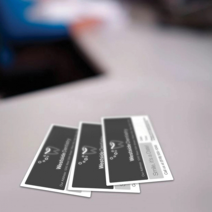 Etichete termice ecusoane/carduri mari 53 mm x 8 m, modul continuu neadezive, plastic alb, 1 rola, pentru imprimanta AYMO M200-big