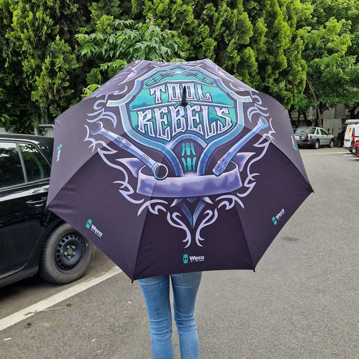Wera XL umbrella, the perfect combination of functionality, comfort and style for fans of professional tools and Tool Rebel design [2]