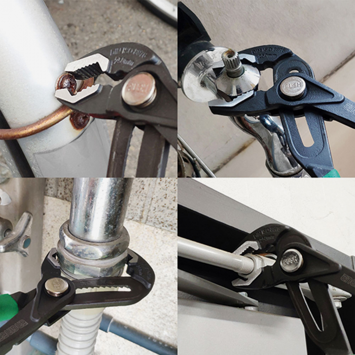 Cleste instalator tip “papagal” cu buton reglare deschidere, extractor suruburi uzate, diametru maxim 60mm, lungime 250 mm PZ-81-big