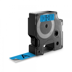 Etichete standard 19mm x 7m negru/albastru DYMO LabelManager D1 S0720860 45806