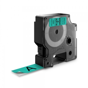 Standard labels 19mm x 7m Black/green DYMO LabelManager D1 S0720890 45809