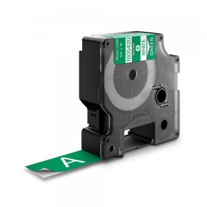 Etichete Universale Vinil - Etichete industriale vinil 19mm x 5.5m alb/verde DYMO ID1 1805420