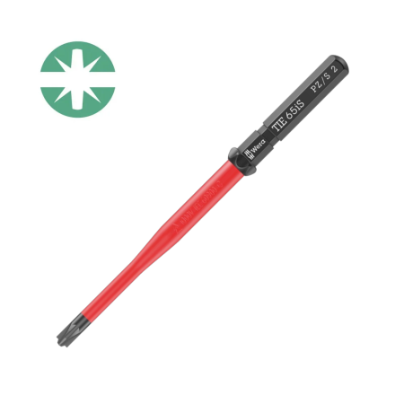 Wera electricians screwdriver set - Screwdriver bit Kraftform Kompakt VDE WERA 65 iS PZ/S2 11 x 11 x 157 corrosion protection 05006531001