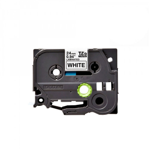 Brother TZE251 etichete originale laminate 24mm x 8m, negru pe alb, P-Touch TZe-2510