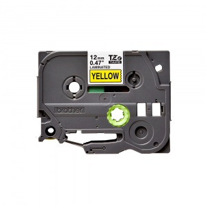 Brother TZe P-Touch Labels - Brother Genuine PTouch TZE631 laminated 12mm x 8m, black on yellow TZe-631