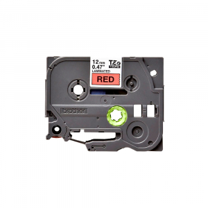 Brother TZe P-Touch Labels - Brother Genuine PTouch TZE431 laminated 12mm x 8m, black on red TZe-431