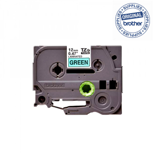 Brother Genuine PTouch TZE731 laminated 12mm x 8m, black on green TZe-731 [1]